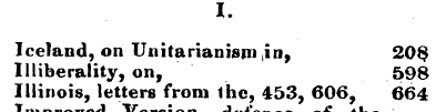 T . Iceland, on Unitarian ism in, Illibe...