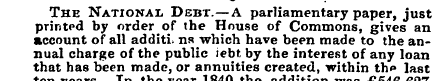 The National Debt.—A parliamentary paper...
