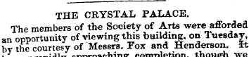 THE CRYSTAL PALACE. The members of the S...