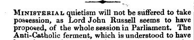 —? Ministerial quietism will not be suff...
