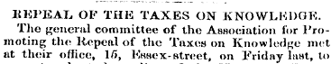 REPEAL OF THE TAXES ON KNOWLEDGE. The ge...