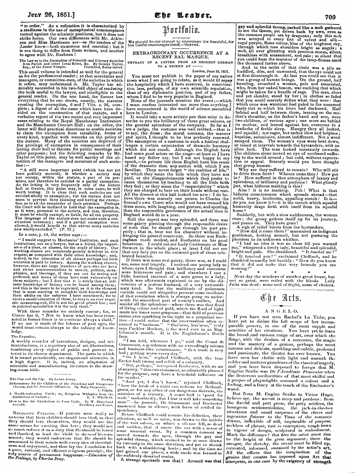 Leader (1850-1860): jS F Y, Country edition - ^Nrtfnitn.