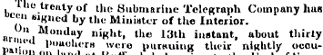Abe treaty of the Submarine Telegraph Co...