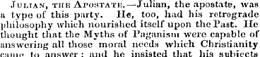 JutrAisr, the ArosTATi:.—Julian, the apo...