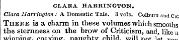 CLARA HARRINGTON. Clara Harrington : A D...