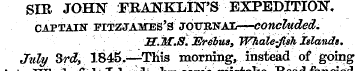 SIR JOHN" FRANKLIN'S EXPEDITION. CAPTAIN...