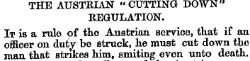 THE AUSTRIAN "CUTTING DOWN" REGULATION. ...