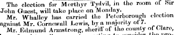 The election for Morthyr Tydvil, in the-...