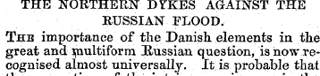 THE NORTHERN DYKES AGAINST THE RUSSIAN F...