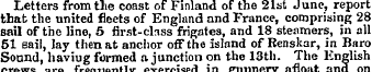Letters from tlie coast of Finland of th...