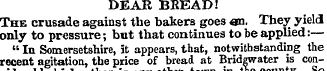 DEAR BEEAD! The crusade against the bake...