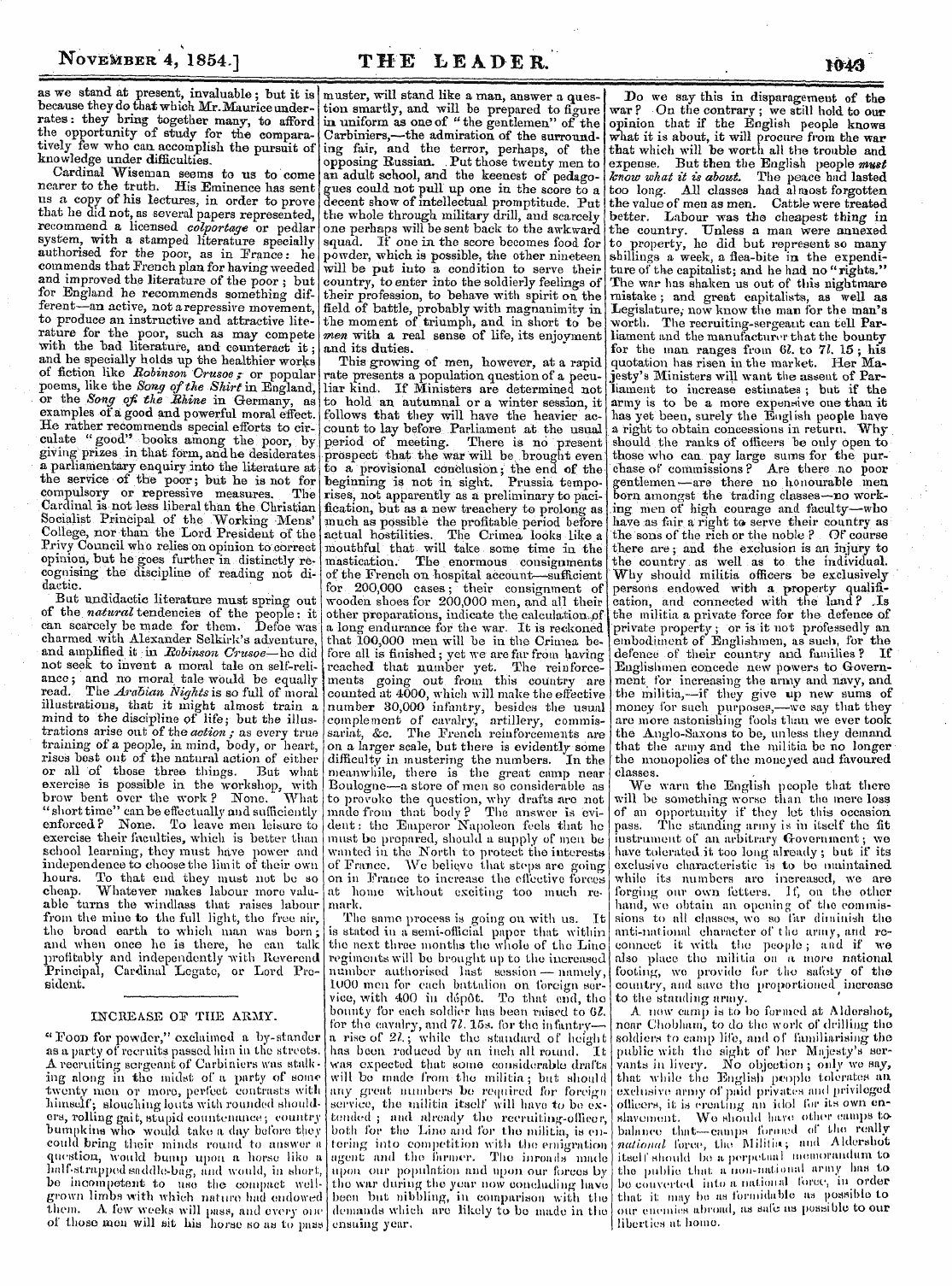 Leader (1850-1860): jS F Y, Country edition - - ^ A . ^-R&Gt; Rpttp &Gt; Incllkabfc Ol&Lt; 1 Wu Aixmx