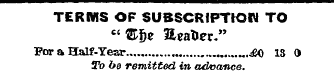 TERMS OF SUBSCRIPTION TO "©fie SeaUer." ...