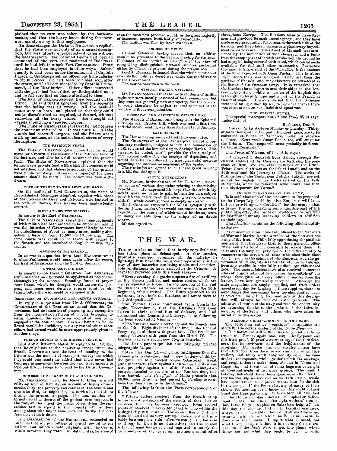 Leader (1850-1860): jS F Y, 2nd edition - December 23, 1854.] The Leader. 1205