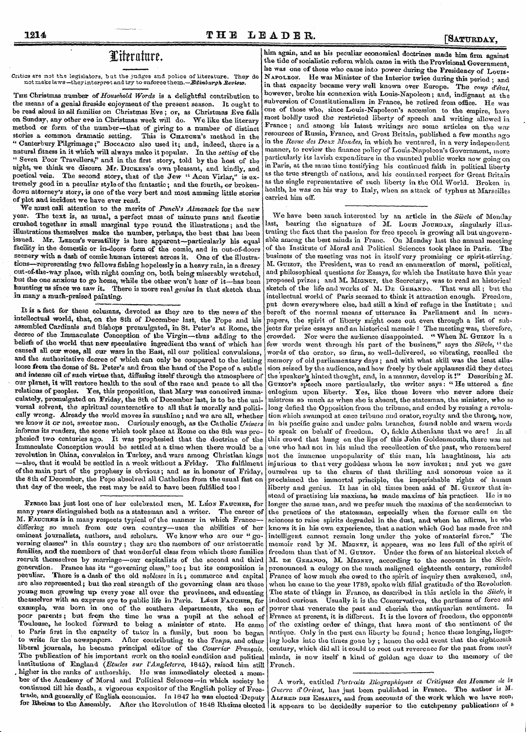 Leader (1850-1860): jS F Y, 2nd edition: 14