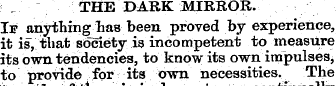 THE DARK MIRROR. If anything has been pr...