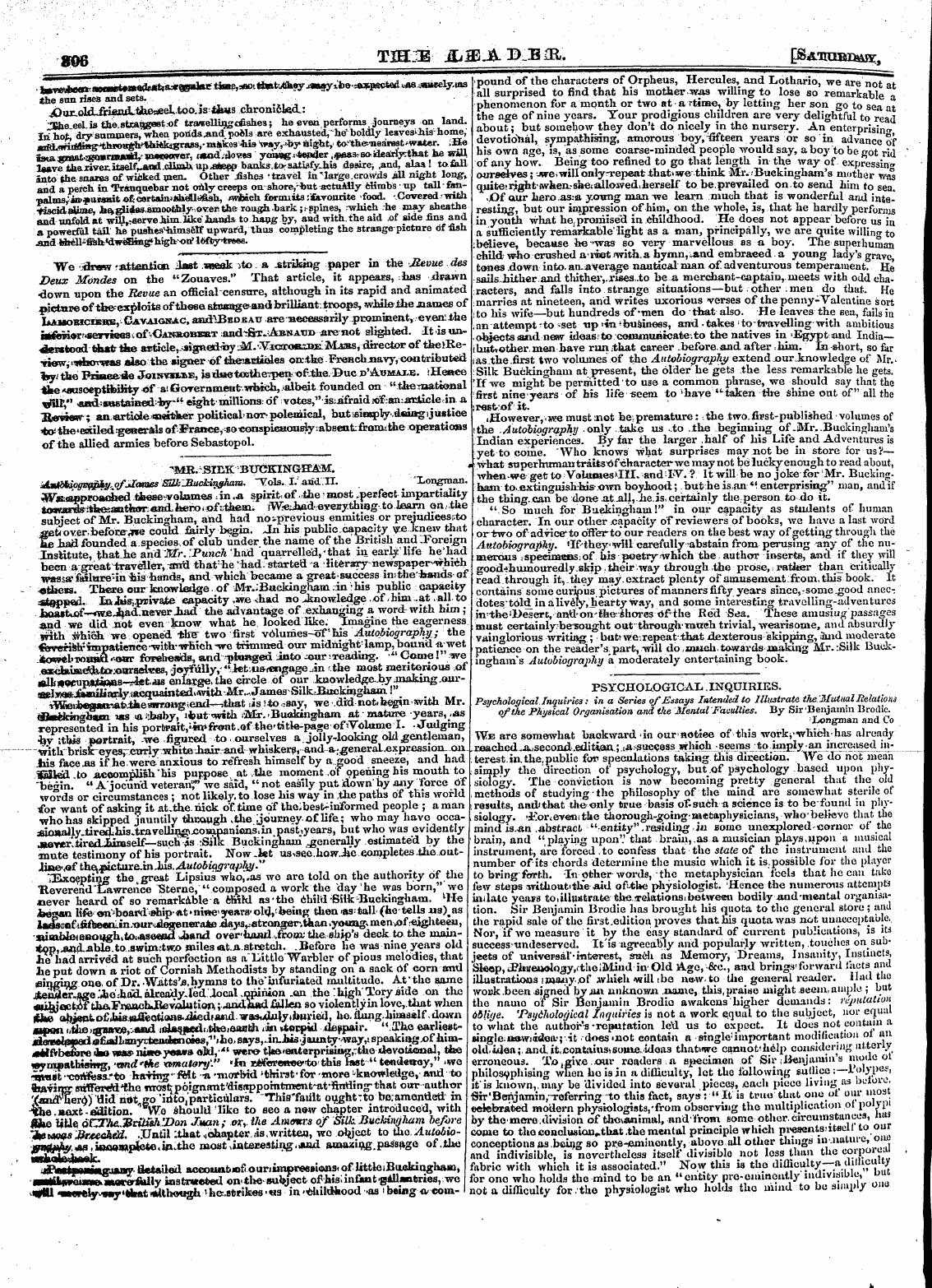 Leader (1850-1860): jS F Y, 2nd edition - ^Mb. Siek Bxtokingh^M. Y^M^Ogv^Y^F^Imes ...