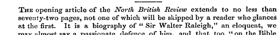 The opening article of the North British...