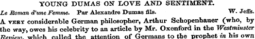 YOUNG DUMAS ON LOVE AND SENTIMENT. Le Ro...