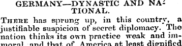 GERMANY—DYNASTIC AND NA^ TIONAL. Thebe h...