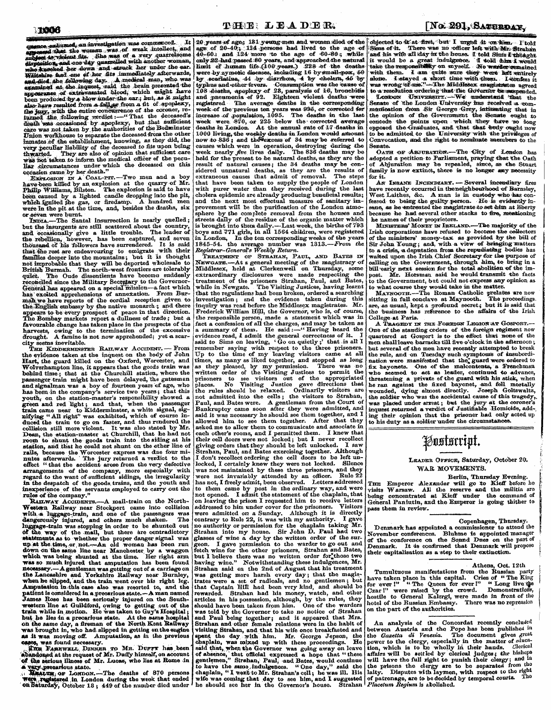 Leader (1850-1860): jS F Y, 2nd edition - {Jmq *Bmeq : L Zj Wa.T>Mib» [N<£ 291, Sa...