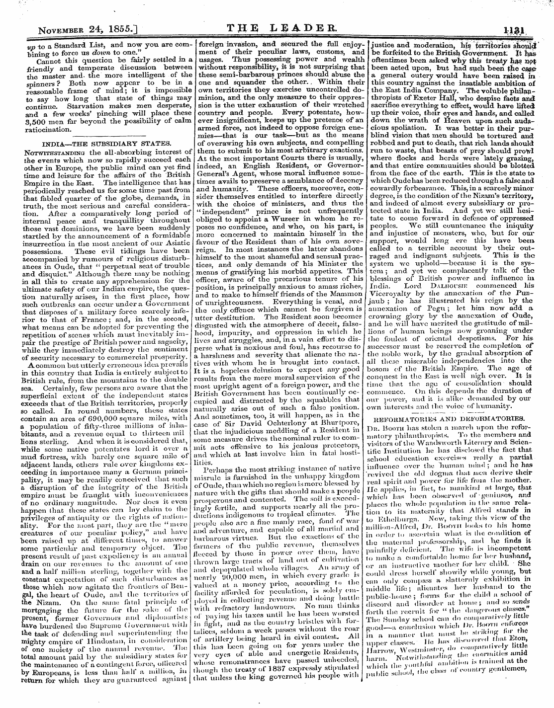 Leader (1850-1860): jS F Y, 2nd edition - November 24, 1855.] The 1|Ader L.Jg!