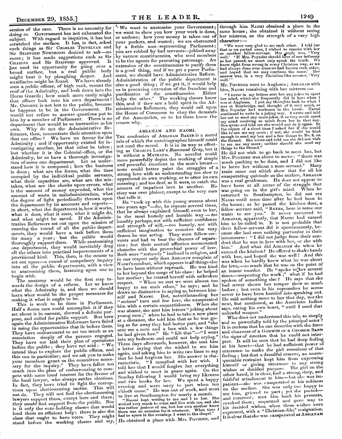 Leader (1850-1860): jS F Y, 2nd edition - December 29, 1855.] T He. Leadeb., 1^9
