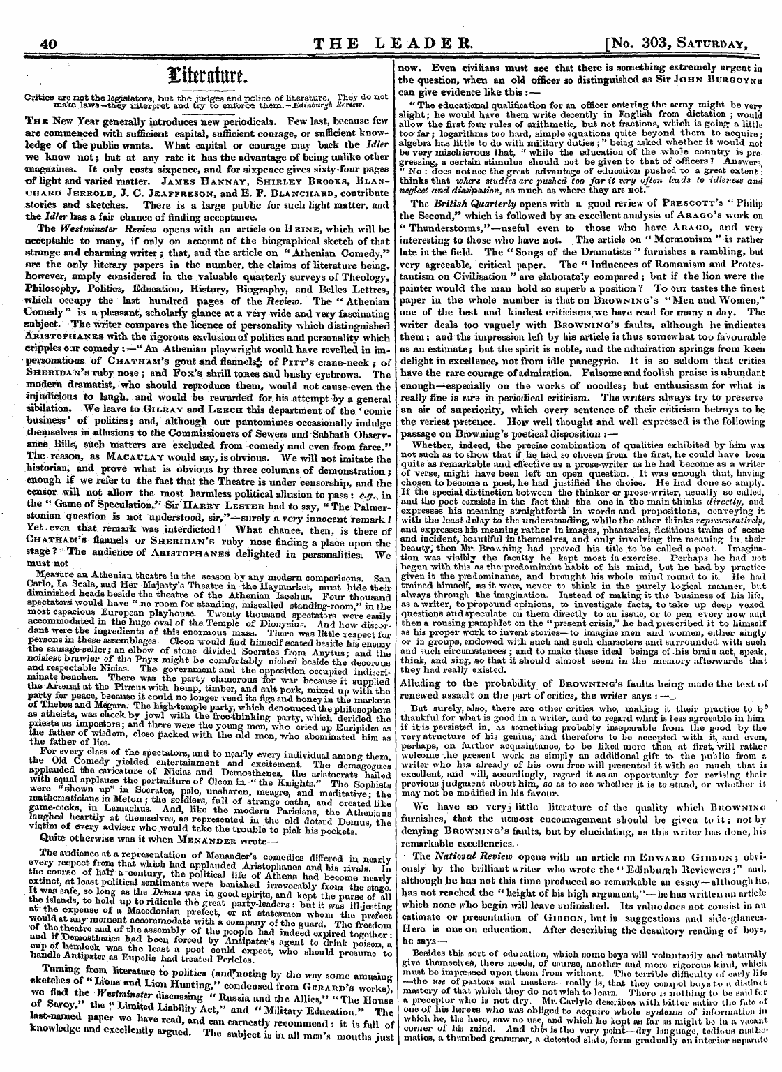 Leader (1850-1860): jS F Y, 2nd edition - H&Gt;*4&Gt; 4- &Ttttflttlf F • ¦