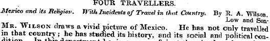 FOUR TRAVELLERS. Mexico and its fiehpiov...