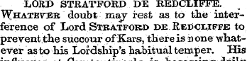 LORD STRATFORD DE REDCLIFFE. Whatever do...