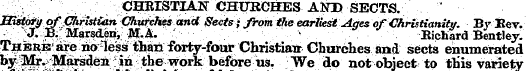 ; CH^ * ¦¦ History of (Thrhttan Churches...