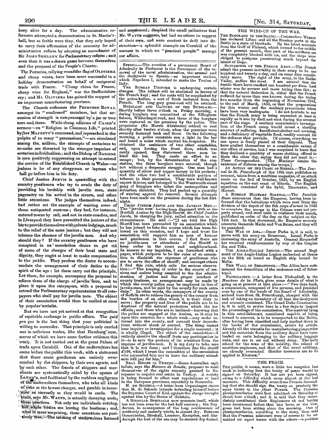 Leader (1850-1860): jS F Y, 2nd edition - 290 ' Tfhe Leader. [No. 314, Saturd.V