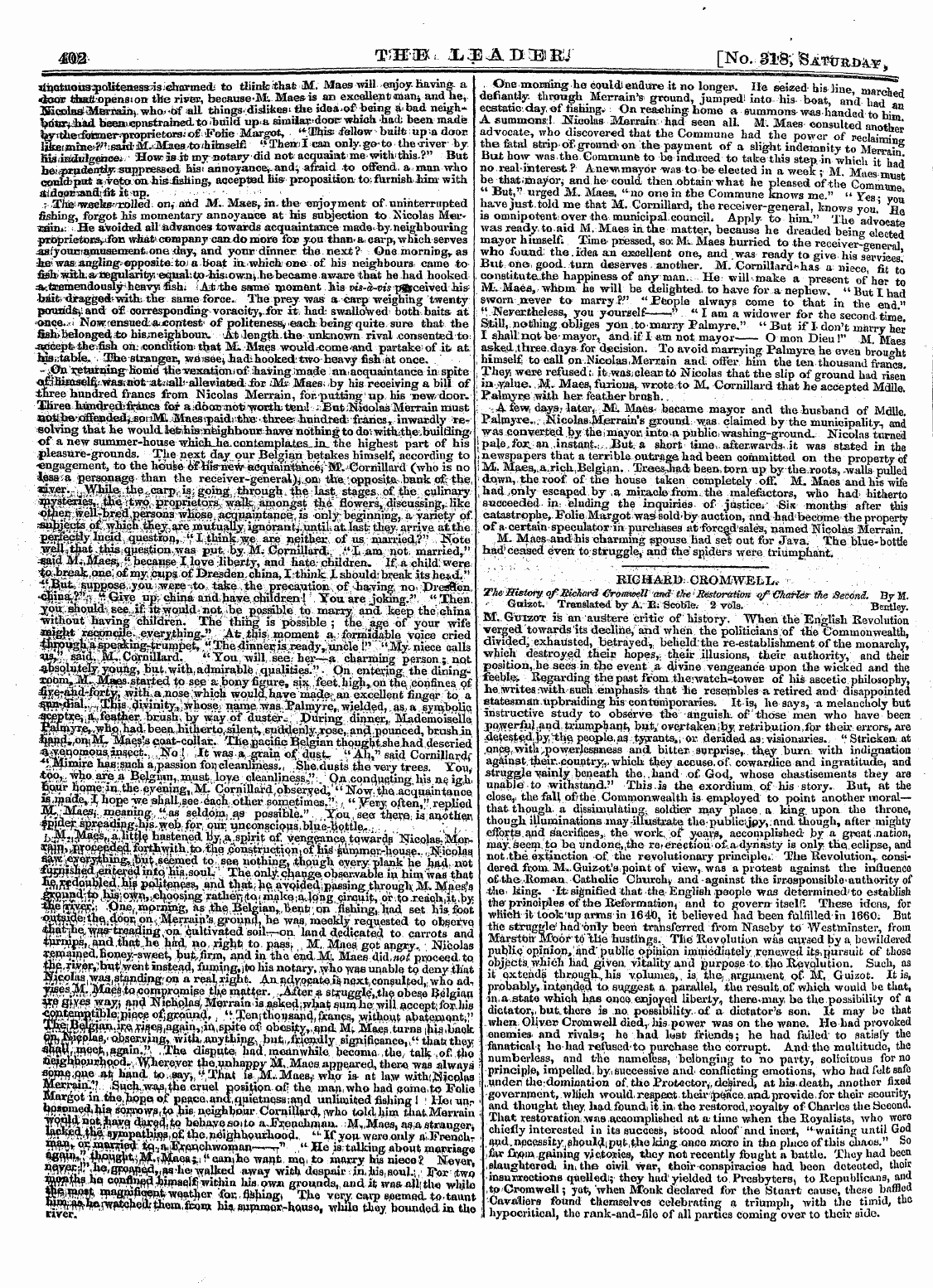 Leader (1850-1860): jS F Y, 2nd edition - «A- Tih-Jbu Jjjsaptblkj- [No. 31# , Saw ...