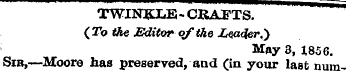 TWINKLE - CRAFTS. (Zb the Editor of ike ...