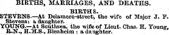 BIRTHS, MARRIAGES, AND DEATHS. BIRTHS. S...