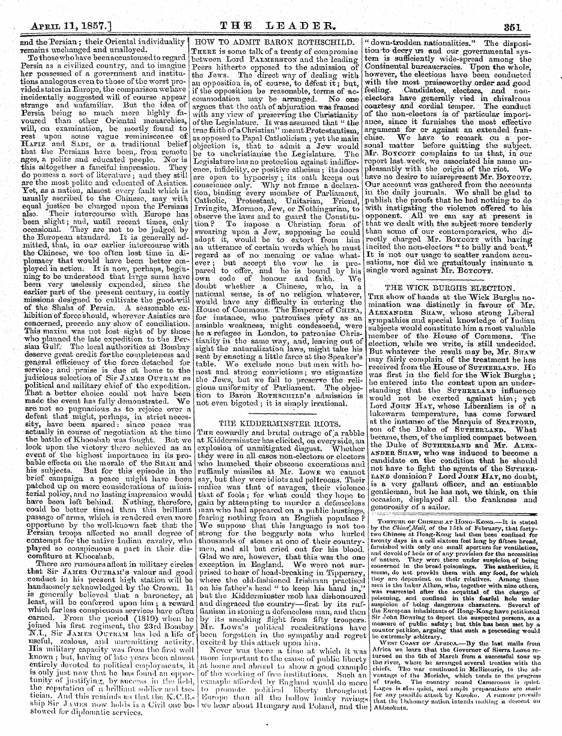 Leader (1850-1860): jS F Y, 2nd edition - Apbix 11,185?.] The Leapeb. 361