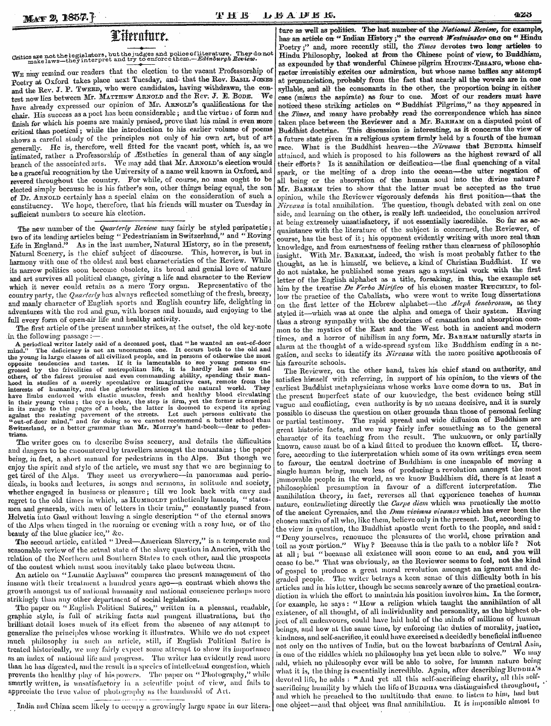 Leader (1850-1860): jS F Y, 2nd edition - ^Tti^Frtfttrp' 3lx\, \ Wxuxx*. '