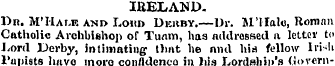IRELAND. Dr. M'Hams and Loud Dickby.—Dr....