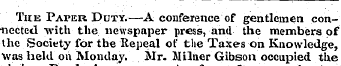 The Paper Duty.—A conference of gentleme...