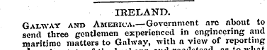 IRELAND. Galway and America.— Government...