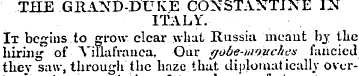 THE GRAND-DUKE CONSTAXTJNE IN ITALY. It ...