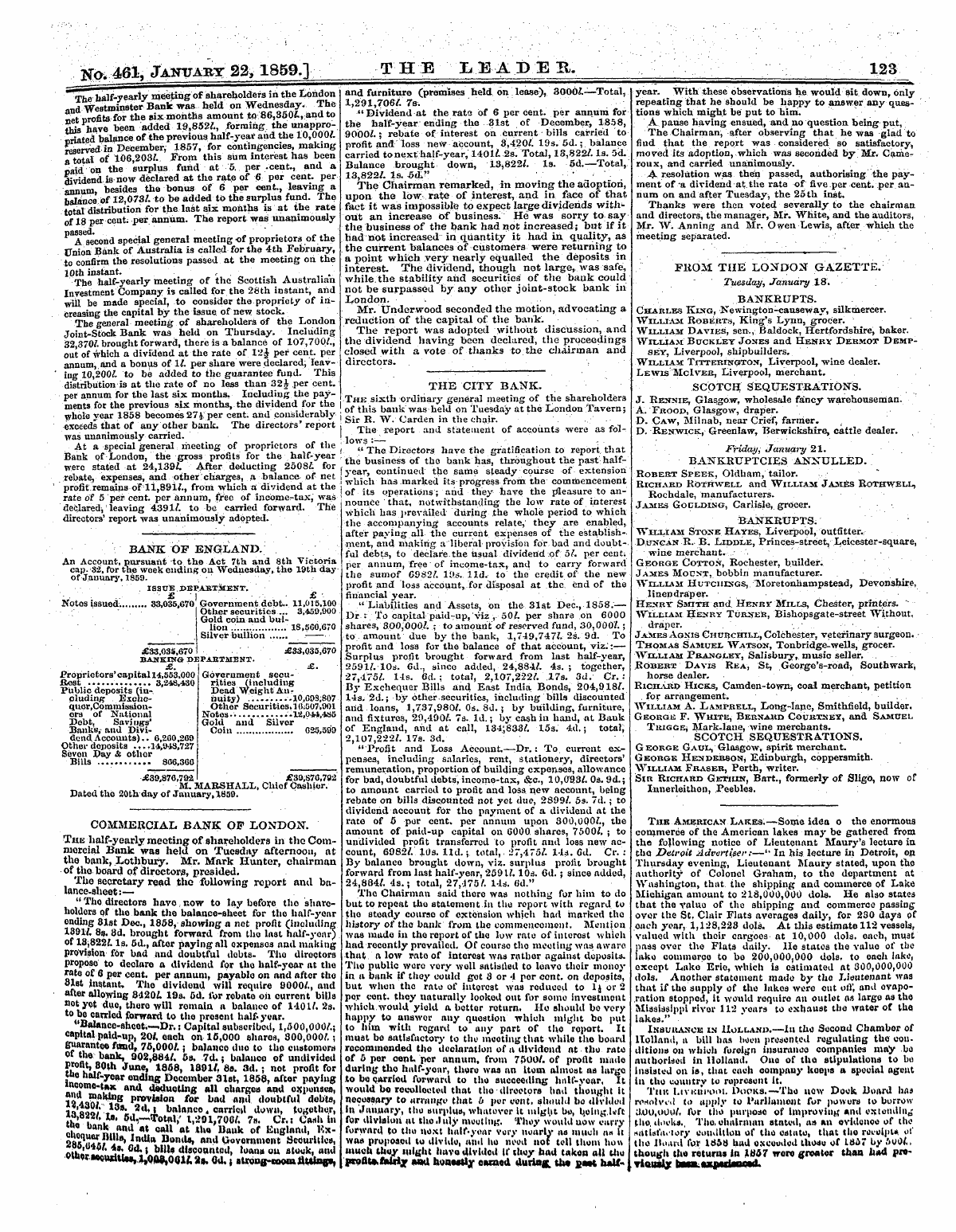 Leader (1850-1860): jS F Y, 2nd edition - Fkomtiie London Gazette. Tuesday, Januar...