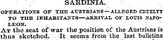 SARDINIA. OPERATIONS OF TIIE AUSTRIANS —...