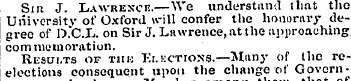 Sir J. Lawrence.—We understand that the ...