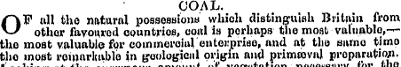 COAL. OF all tho natural possession* whi...