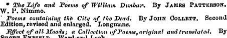 * The Life and Poems of William Dunbar: ...