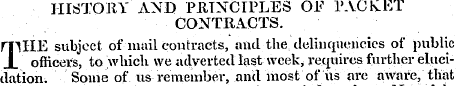 HISTORY AND PHTXCIPLES OF PACKET CONTRAC...