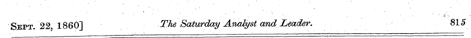 Sept. 22 1860] The Saturday Analyst and ...