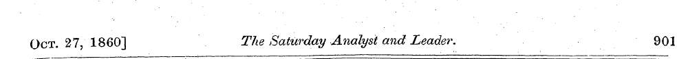 Oct. 27, 1860] The Saturday Analyst and ...