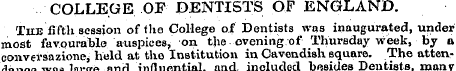 COLLEGE OF DENTISTS OF ENGLAND. TliE fif...